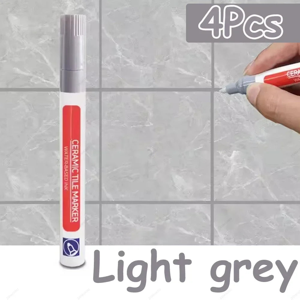 10 Colors 1/2/4/10Pcs Floor Tile Marker Pen Wall Grout Pen Waterproof for Ceramic Kitchen Bathroom Seam Paint Gap Repair Tools