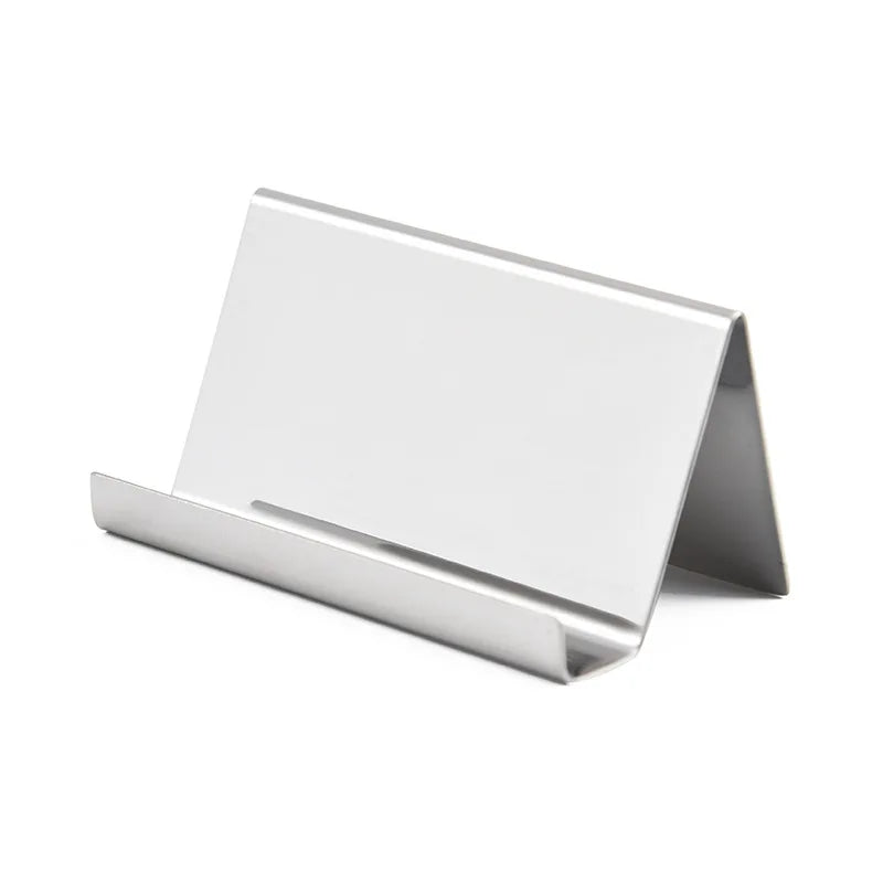 Metal Business Card Name Tag Display Rack Display Stand Desktop Table Organizer Cellphone Holder Conference Room Accessories