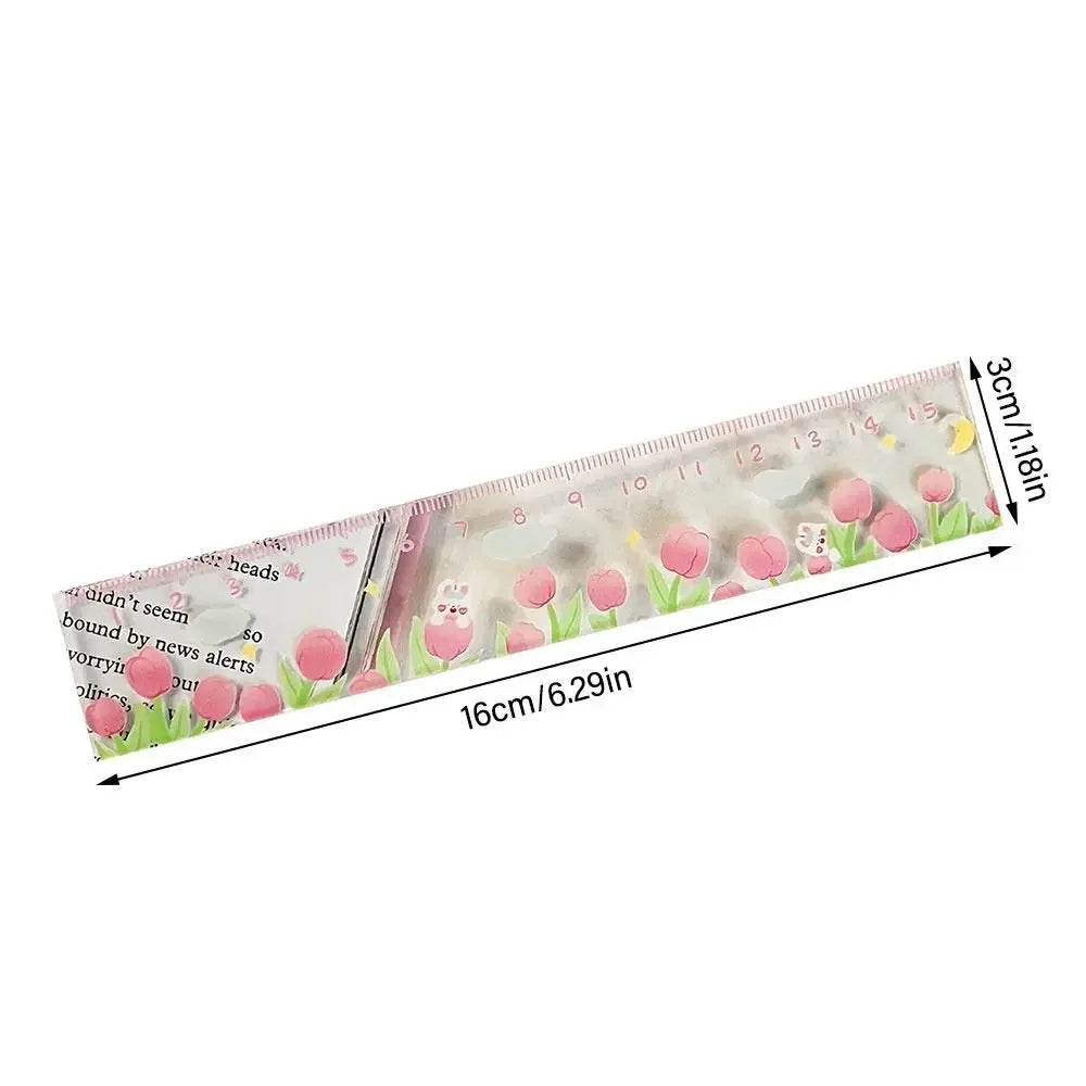 1PC 6 inches T-Square Ruler Clear Acrylic Inches And Metric Measurements Straight Ruler DIY Drawing Tool Art Supplies Stationery