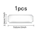 Silver Finish Surface Blank Name Badges, 1 pcs, Office Desk Labeling, Self-Adhesive Backing for School Classroom ID