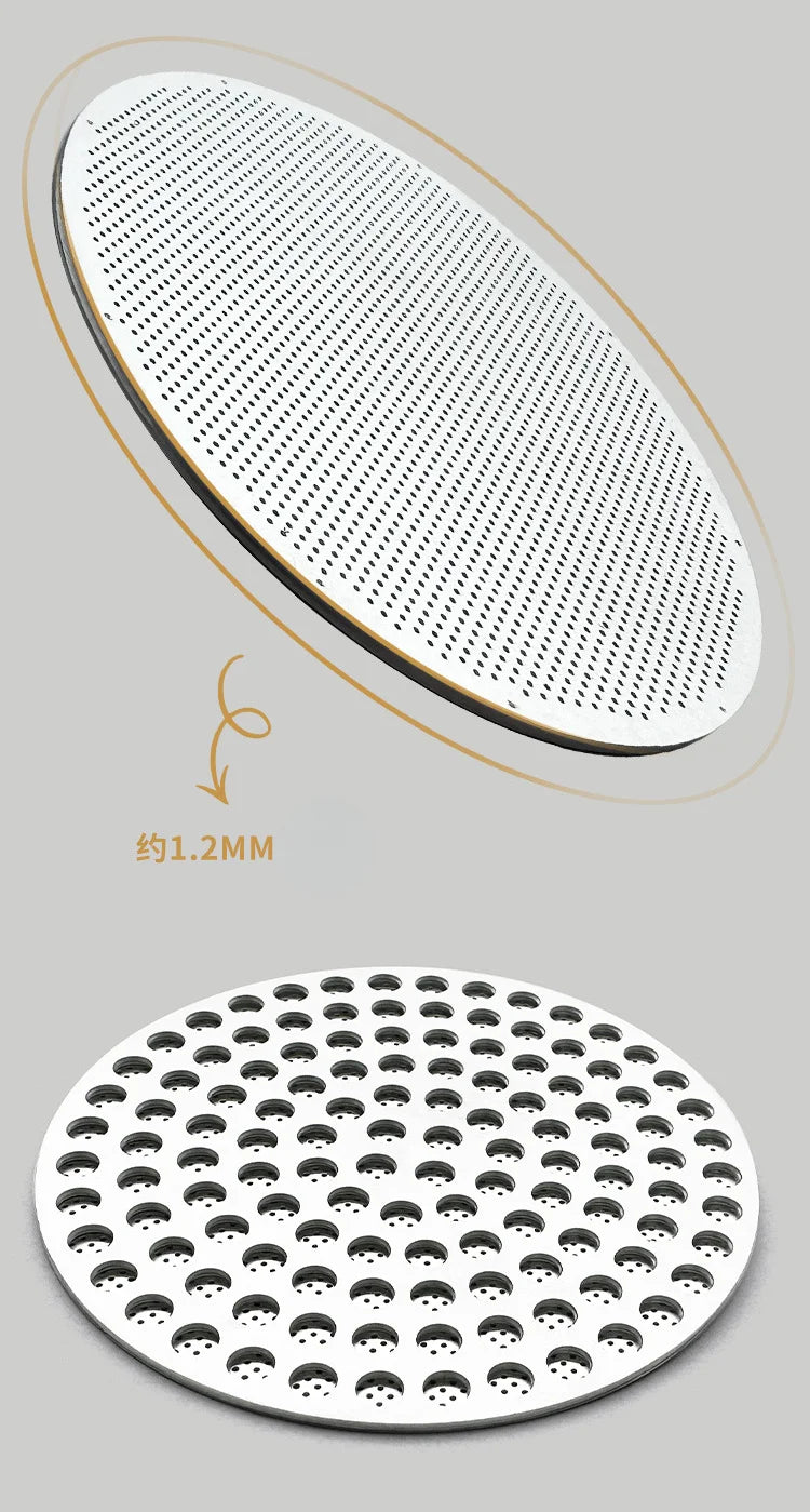 XHYKFFILTER 51/53/58mm Coffee Puck Screen 304 Stainless Steel Double Layer Fine Filter Screen for 51/54/58mm Portafilter