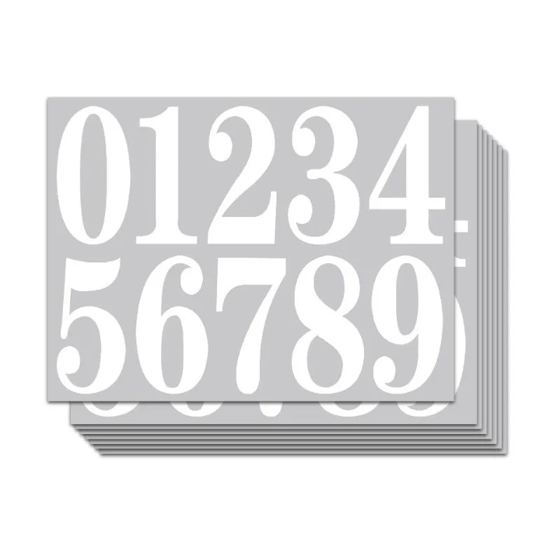 Digital stickers, mailbox stickers, and waterproof digital labels are used to mark house numbers and home office address numbers