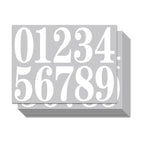 Digital stickers, mailbox stickers, and waterproof digital labels are used to mark house numbers and home office address numbers