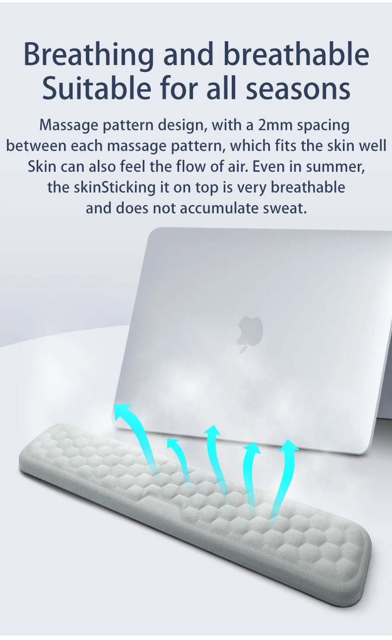Keyboard Mouse Wrist Protection Rest Pad Ergonomic Office Typing Relax Wrist Memory Foam Mouse Pad PC Computer Laptops Mouse Pad