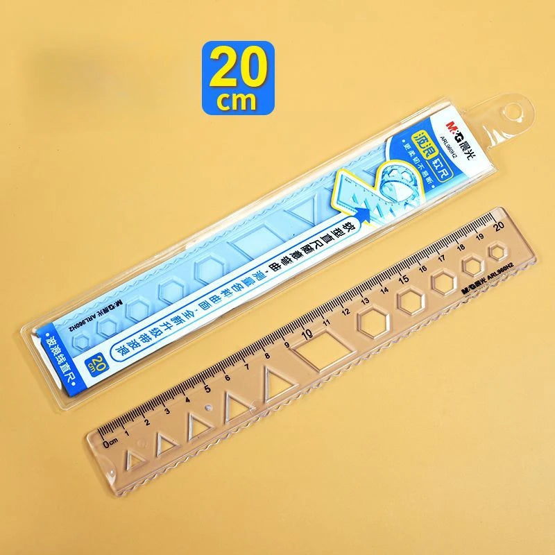 30pcs Clear Soft Ruler 15cm Flexible Transparent Ruler for School Kids School Thing Study Supplies Student Ruler 20cm Stationery