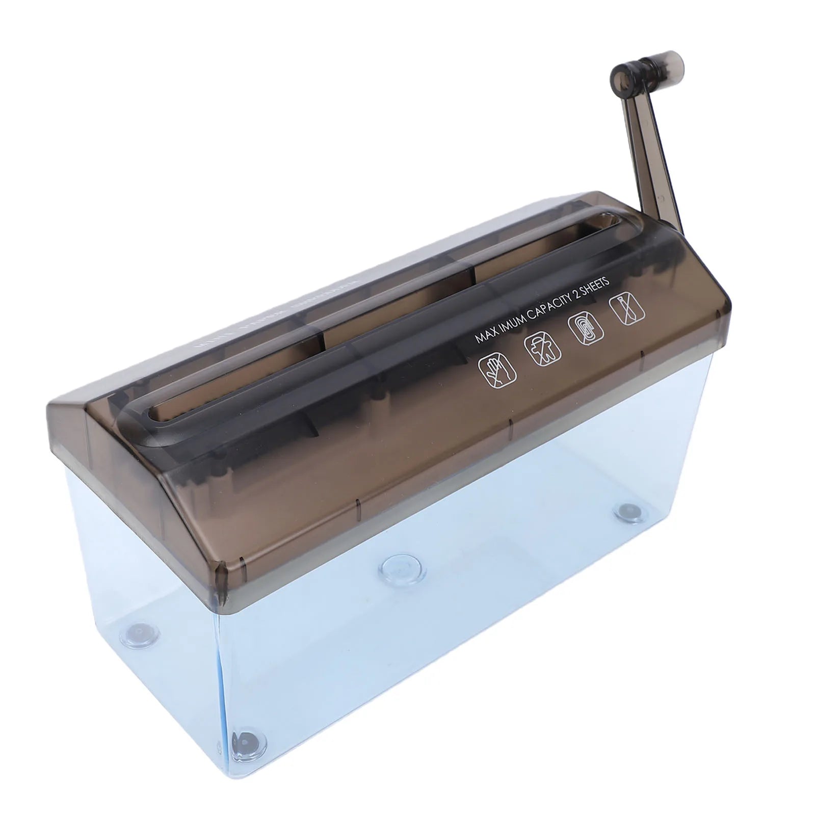 Mini Hand Crank Shredder Portable Paper Shredder A4 Hand Paper Shredding Tool for Documents Home School Office
