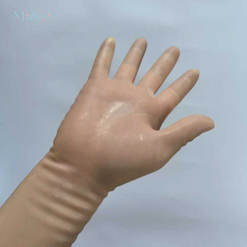 Natural Latex Gloves Short Cosplay Accessories 0.4 Thickness Excellent Elasticity and Softness