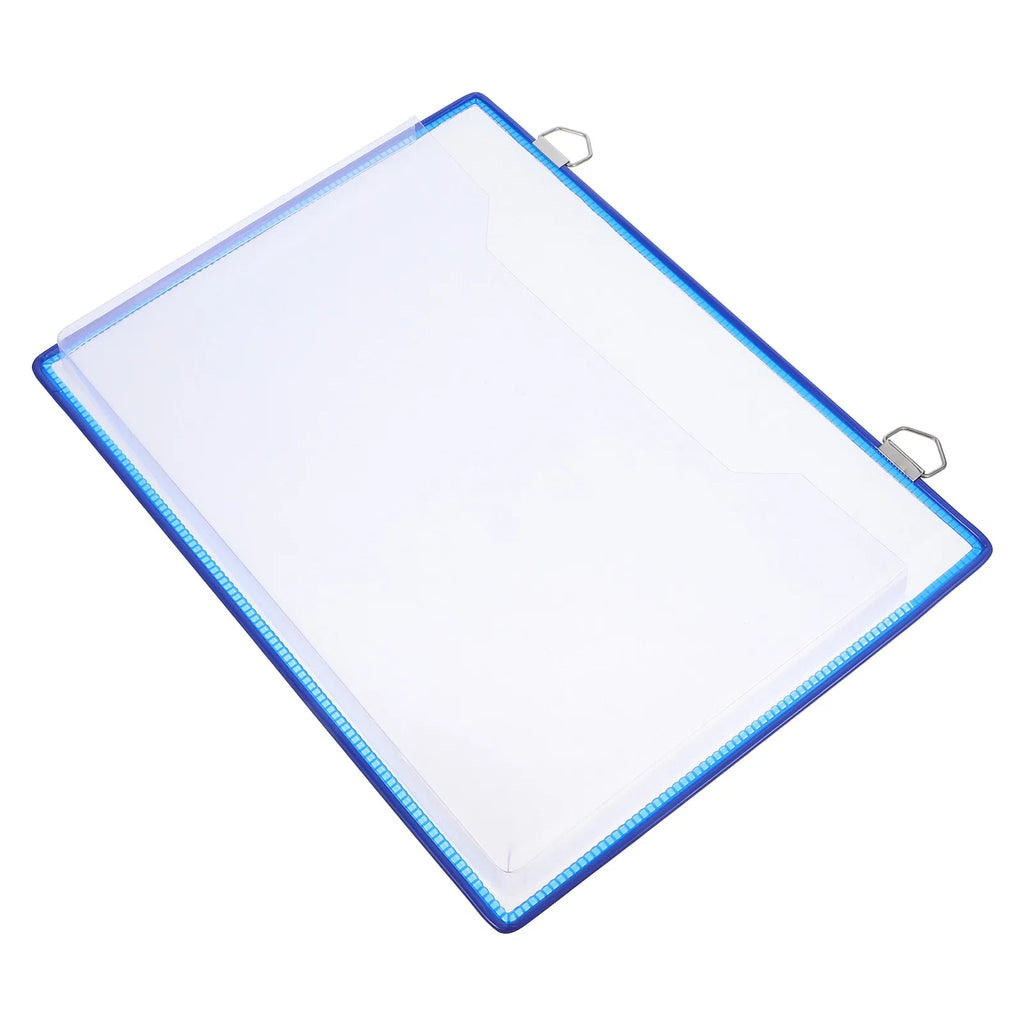 A4 Hanging File Folder Plastic Document Storage Bag Transparent Organizer Space Saving for Office Home Use File Storage Bag