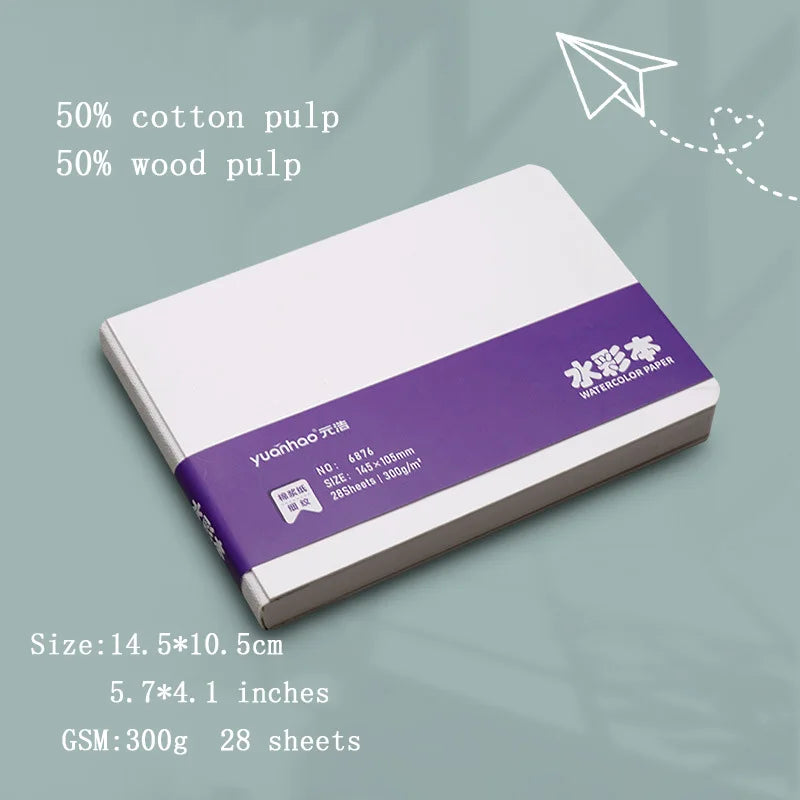 Mini Watercolor Drawing Book Thick Paper GSM 230g Pocket Sketchbook Marker Painting Paper ,Leisure  Entertainment Art Supplies
