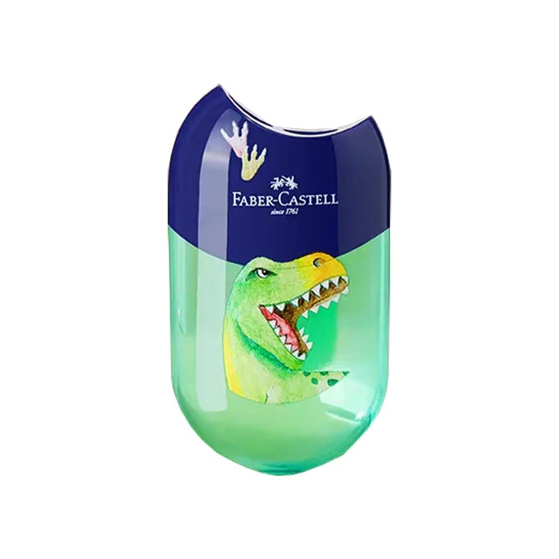 1Pc Faber Castell Double Hole Pencil Sharpener with Eraser Ladybug / Fish / Eagle Cute Stationery Back To School
