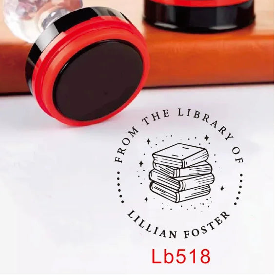 Custom Book library ink Stamp Personalized Self Inking Wedding Stamp Customized Photosensitive Seal Invitation name letter logo