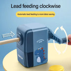 Cartoon Dinosaur Pencil Sharpener Hand-cranked Mechanical Tool Automatically Enters Lead Anti Sticking Lead Office Gift Student