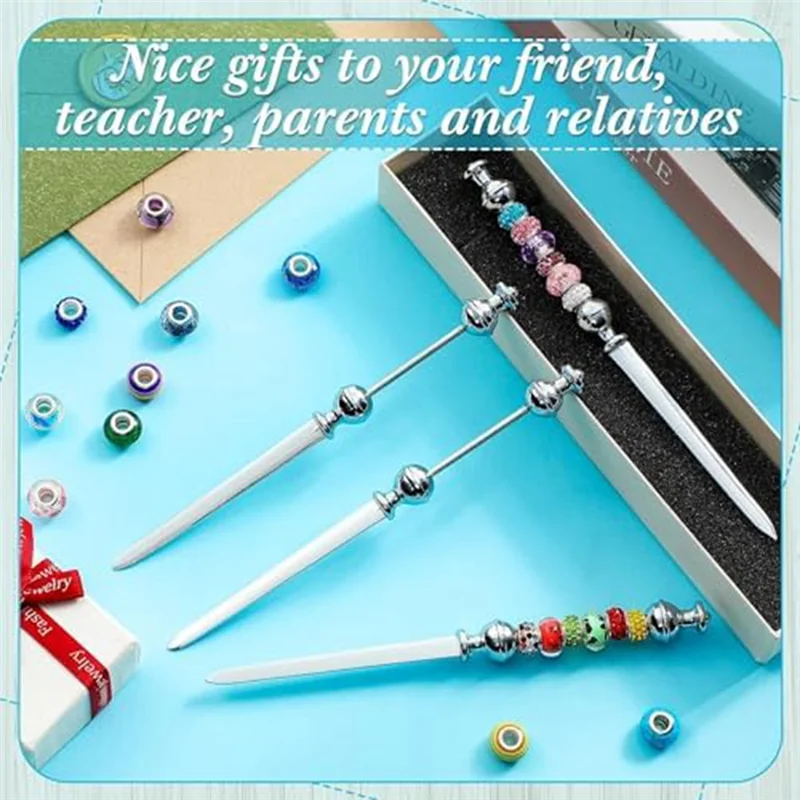 J1UL1N 16Pcs Beaded Letter Opener Metal Letter Opener Kit Envelope Slicing Beaded Letter Opener Set For Gifts Office Home Diysup