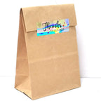 120Pcs 1x3 inch Rainbow Laser Thank You for Your Order Stickers Small Business Stickers Adhesive Labels Handmade Decor
