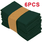 Plain Colour Napkins Durable Polyester Thicken Placemat Reusable for Kitchen Dining  Wedding Decoration