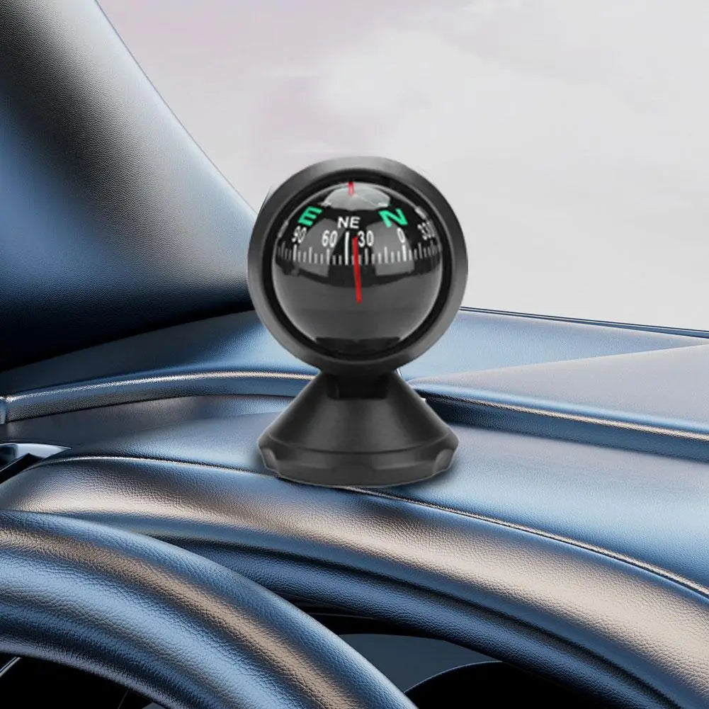 High Quality 360 Degree Rotation Waterproof Vehicle Navigation Ball Shaped Car Compass with Suction Cup