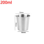 200/300/400/500ml Stainless Steel Beer Cups Household Office Metal Water Drinks Coffee Tumbler Tea Milk Mugs Kitchen Drinkware