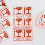 60pcs/lot Fragile Warning Label Sticker Hazard Warning Sign Handle With Care Keep Express Label Adhesive