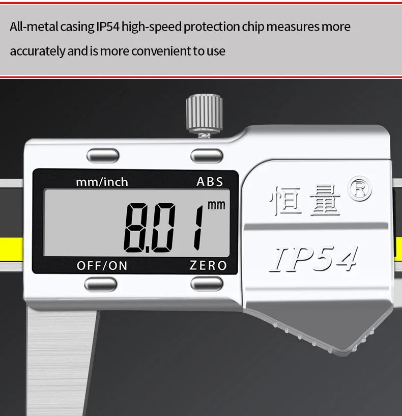Premium External Groove Tip Digital Caliper Brake Disc Wear Measurement Tool Brake Pad Thickness Measurement Vernier Caliper