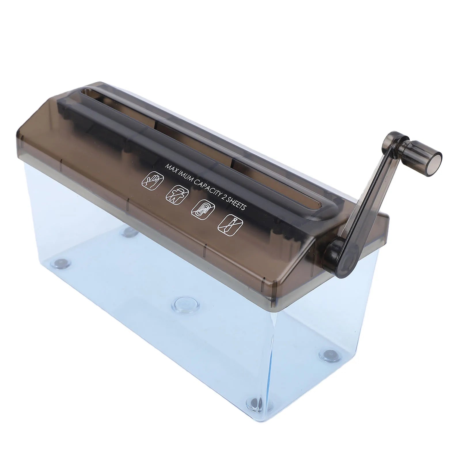Mini Hand Crank Shredder Portable Paper Shredder A4 Hand Paper Shredding Tool for Documents Home School Office