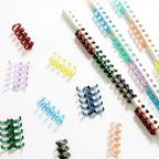 New 20Pcs Binder Buckle Loose-Leaf Book Accessories Binding Ring Buckle 5 Holes Not Uncomfortable Homemade Diy Punch Loose-Leaf