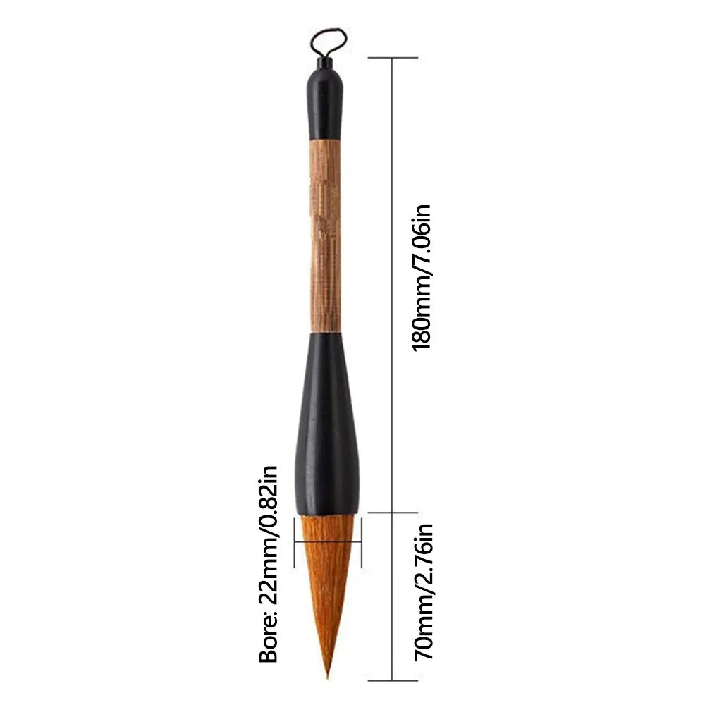 Rhapis Humilis Pole Calligraphy Brush Large Size Wolf Hair Chinese Painting Pen Spring Couplets Writing Wolf/Wool/Bear Hair