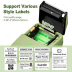 YINSITOM 20-50mm Mini Portable Thermal Printer Bluetooth Barcode Hand Multifunctional Price Label Sticker Maker Android / iOS