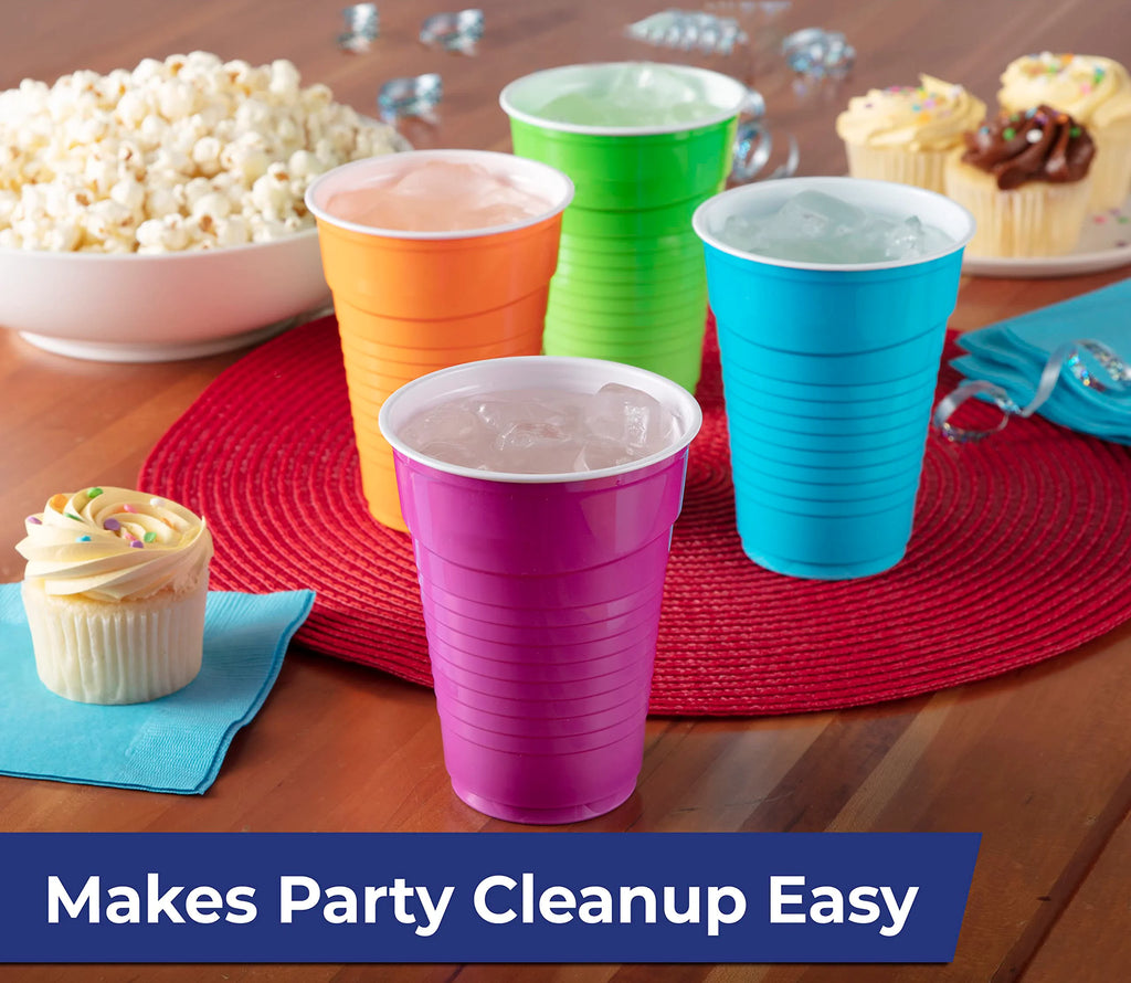 Disposable Tableware Party Supplies Disposable Plastic Cups For Wedding Celebration Holiday Kids Birthday Party Baby Shower