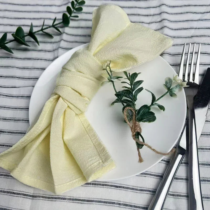 4PCS Christmas Red Cloth Napkins Washable 30x45cm 100% Cotton Fabric Tea Towel for Dinner Wedding and Parties Decor