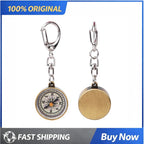 2PCS Lightweight Compass Keychain Vintage Zinc Alloy Pocket For Outdoor Camping/Travel/Direction Navigation Tool Survival Guide