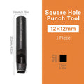 WUTA Basic 1pc Square Leather Punch Rectangle Hollow Oblong Hole Puncher Belt Strap Watch Band Cutter DIY Craft Leather Tools