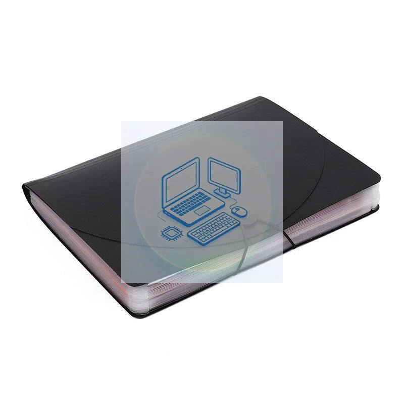 A4 Multi‑Layer Flip Organ Bag Three‑Sided Sealed Plastic File Folder with Hanging Rope Dust‑Proof Office Document Storage Bag