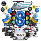 Police Party Plates Napkins Police Birthday Party Tableware Set Police Officer Car Party Decorations Favors Police Theme Party