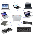 1PCS Russian Transparent Keyboard Sticker Language Letters Black White Label PC Dustproof Laptop Accessories