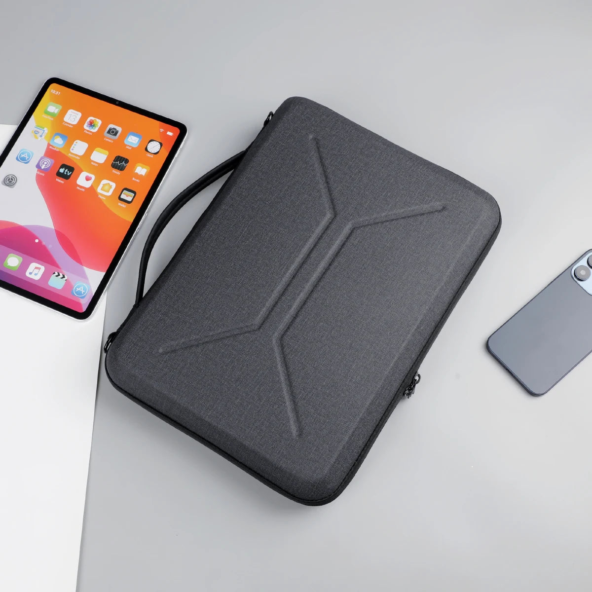 Hard Shell Single-Shoulder Laptop Sleeve 14inch Computer Protective Case Suitable for Apple MacBook Pro 13.3inch Air 13.6inch M3 Huawei 15 Lenovo 15.4 Xiaoxin 15 Men's 15.6