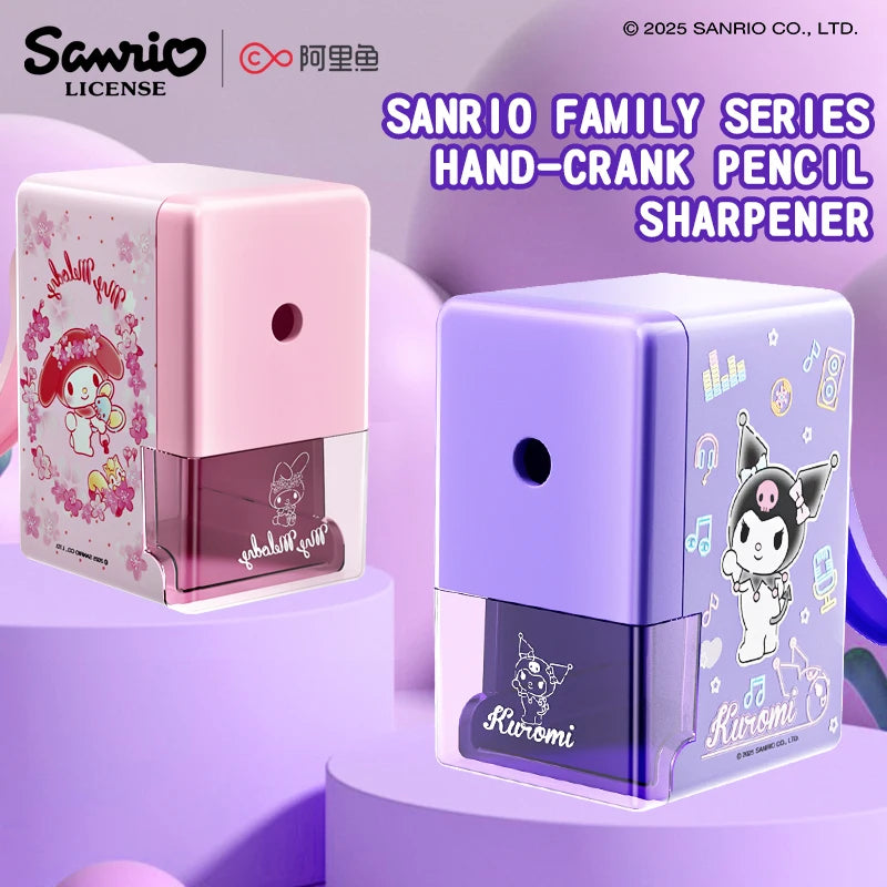 Sanrio Pencil Sharpener Fast Sharpening Easy to Use for Kids Students School Office Stationery Cute Anime Merch Kawaii Gift