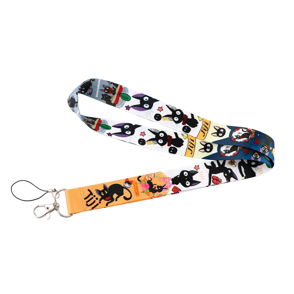Anime Movie Lanyard Cute Cat Card Holder Neck Strap for Key ID Card Phone Straps Badge Holder Keyrings Cosplay Accessories Gifts