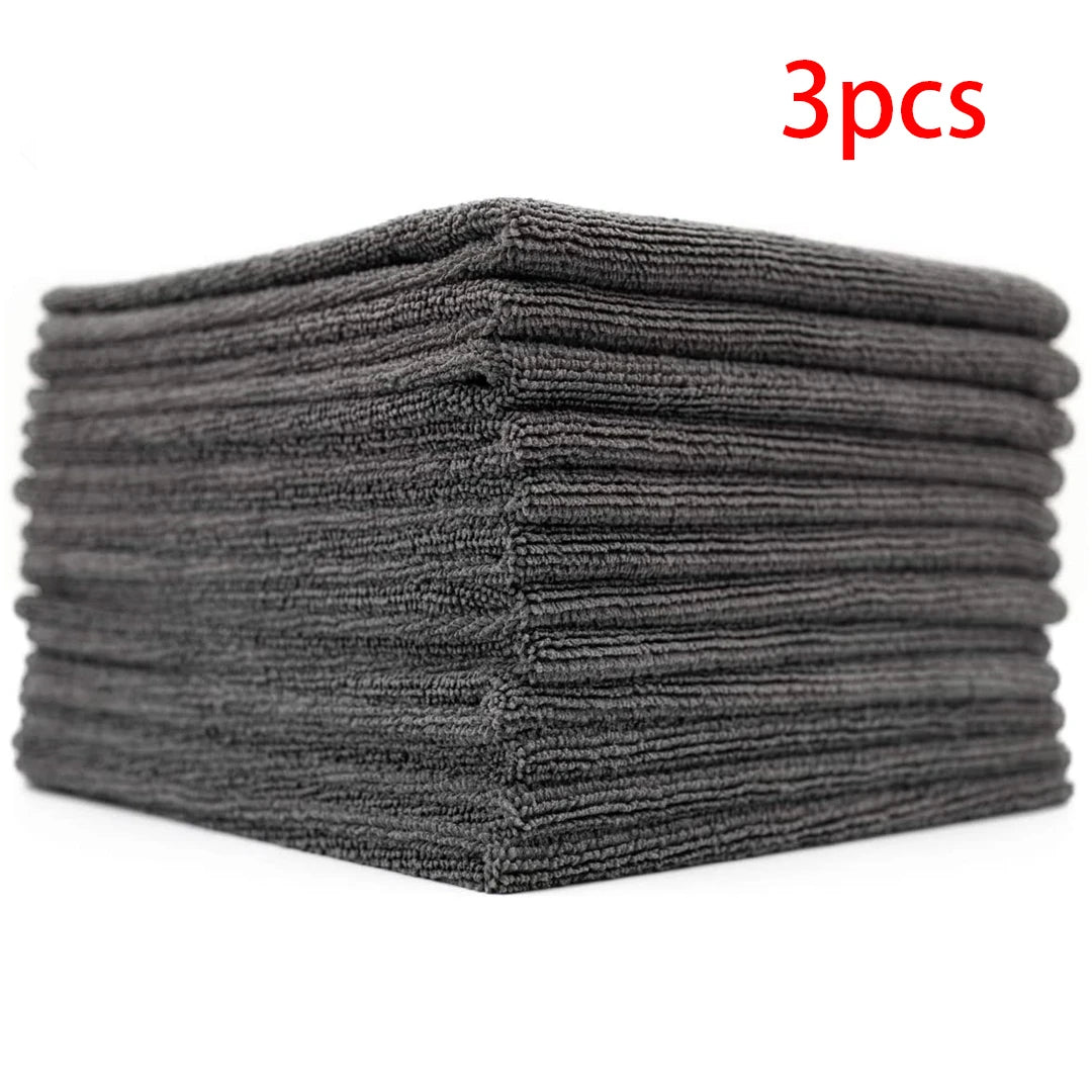 SEAMETAL 3/5/10pcs Car Wash Microfiber Towel Soft Edgeless Car Polishing Cloth Waxing Towel 40X40CM for Car Cleaning Accessories