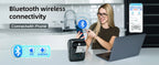 Phomemo M110 Label Makers Barcode Label Printer Bluetooth Portable Thermal Printer for Small Business Address Logo Clothing