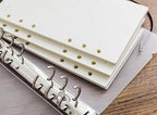 A6 40Sheets Loose Leaf Notebook Refill Spiral Binder Inner Page Grid Blank Line Diary Agenda PlannerSchool Stationery