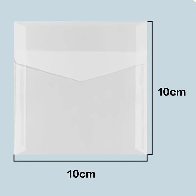 50pcs/lot Translucent Envelopes European Sulfuric Acid Paper Envelope for Wedding Invitation Business Supplies Giftbox Storage