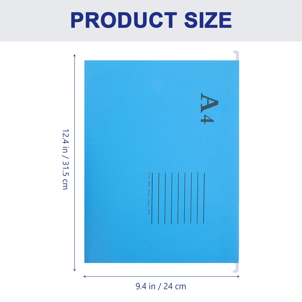 5Pcs A4 Sized Suspension File Folder Hanging File Holder Paper Wear-resistant Frame Documents Organizer Desktop Office folder