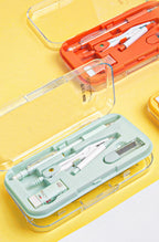 8-Piece Math Drawing Set,Drawing Tools,Including Compass,Ruler,Set Square,Protractor, Eraser,And Mechanical Pencil,Compass Set