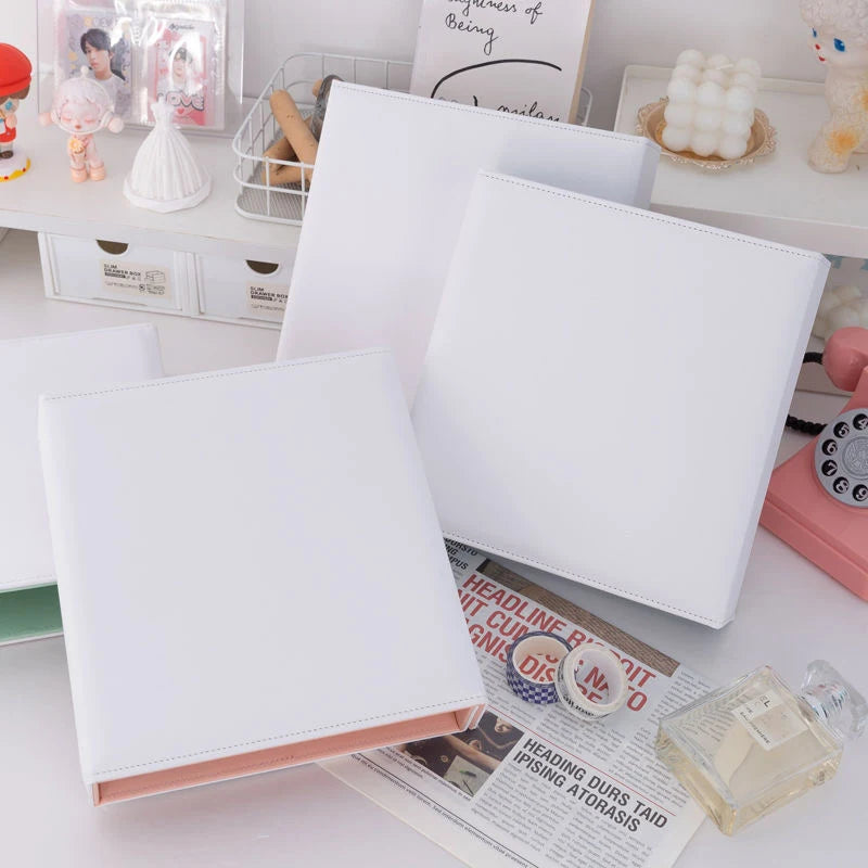 A5 Binder Photocards Magnetic D 3/7 Ring Kpop Photo Album Photocard Holder Collection Book Macaron Binder 1 2 4 Pocket Sleeves