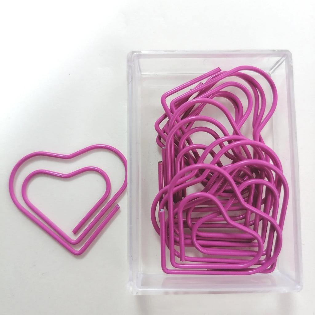 10pcs/lot Pink Series Kawaii Animal Cat Heart Shape Paper Clip Metal Bookmark Decorative Memo Clips Stationery