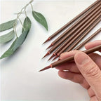 6Pcs/Set Chinese Calligraphy Brushes Hook Line Paint Pen Brush Painting Writing Small Regular Script Art Watercolor Ceamic Brush