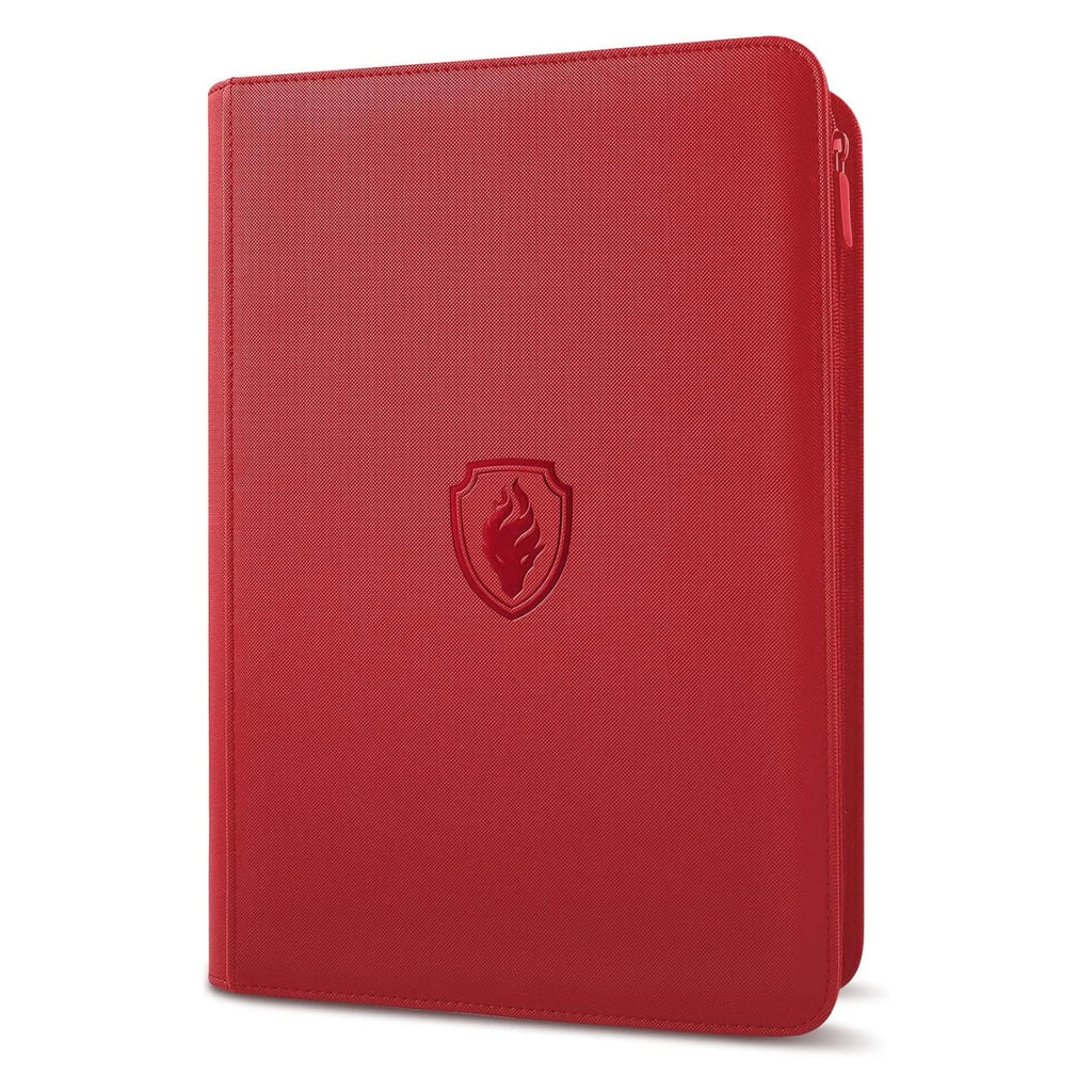 9 Pocket Zipper Card Binder, 360 Trading Card Holder Book, Premium PU Cover Zip Binder for Cards, Durable Side Loading Card