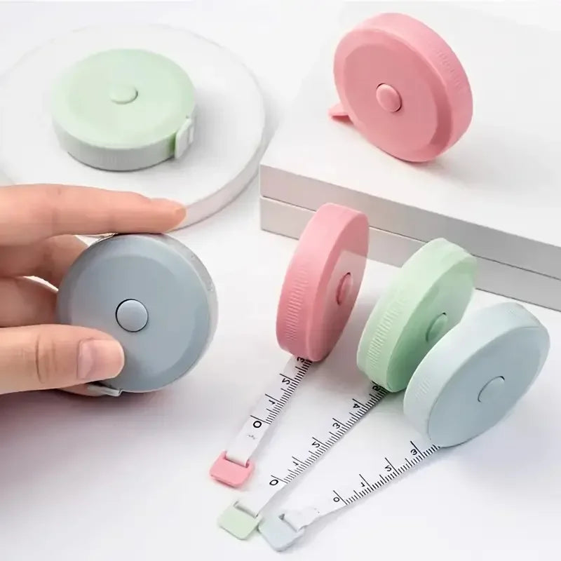 150 cm Cute Mini Soft Tape, Automatic Shrinking Tape Measure, Material Tape Measure, Plastic Tape Measure