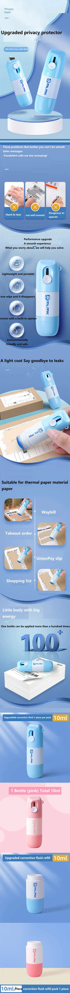 2 in 1 Eraser Labels Packages Courier Opener Mini Letter Envelope Openers Cute Brief Opener Box Cutter KXD01