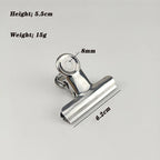 Stainless Steel Bulldog Clips Metal Office Paper Clip Binder Grip Clamp 75mm